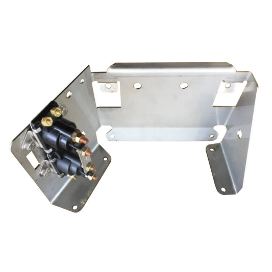 Stainless steel trim pump bracket with solenoids [Mercruiser Alpha and Bravo trim motors from 2000 up]
